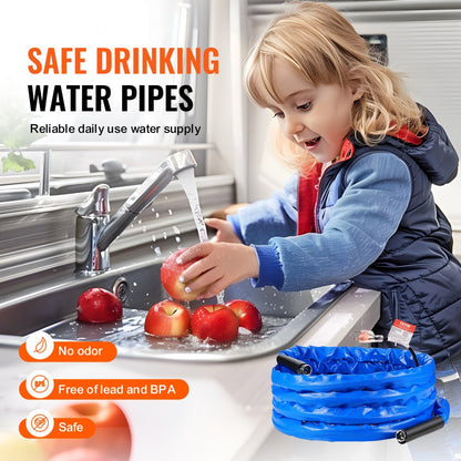 SRTHRV30-US - 30ft Heated Drinking Water Hose for RVs, Kink-Free & Durable