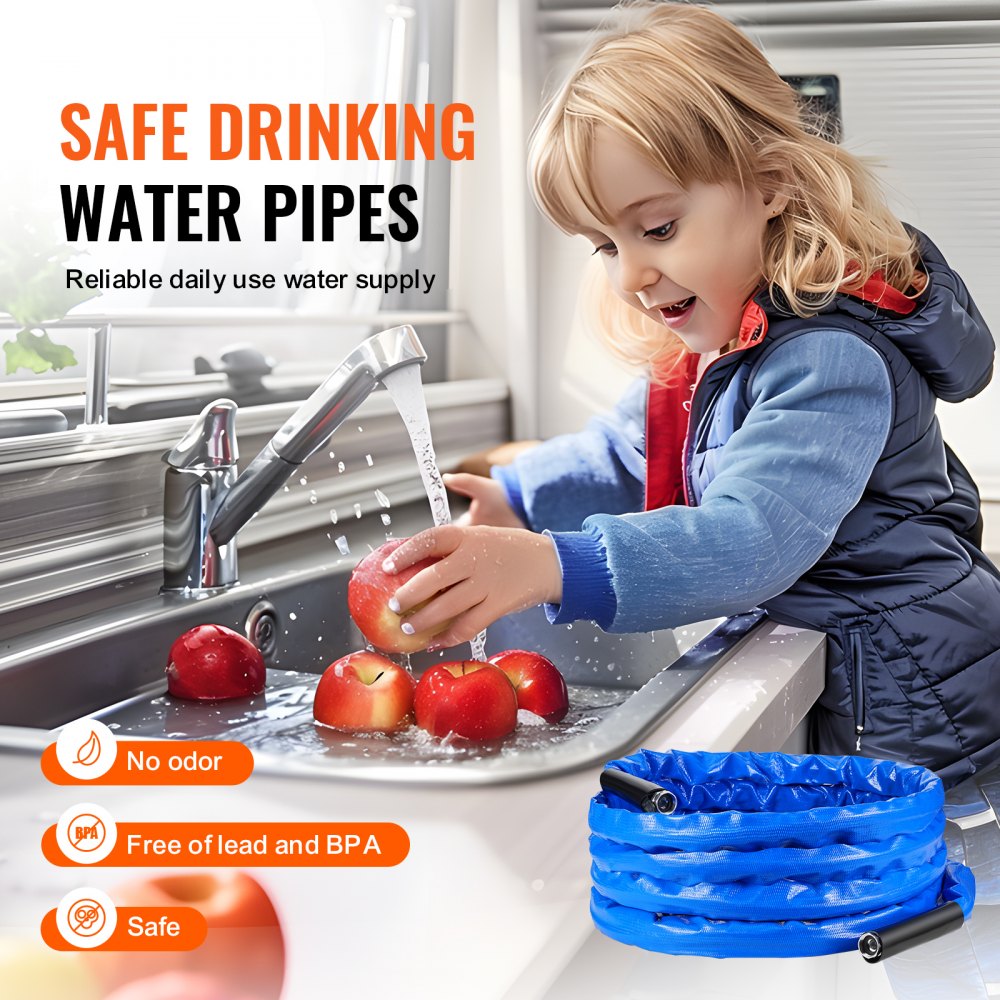 SRTHRV50-US Heated 50ft Water Hose - Frost Protection to -45°F