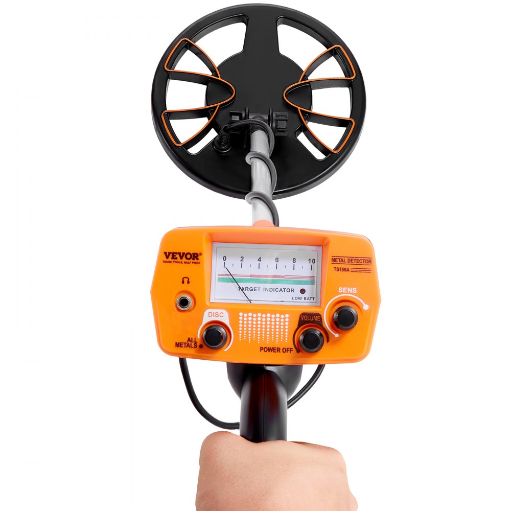 TS156A - Waterproof 8-Inch Metal Detector with LCD Display and Adjustable Modes