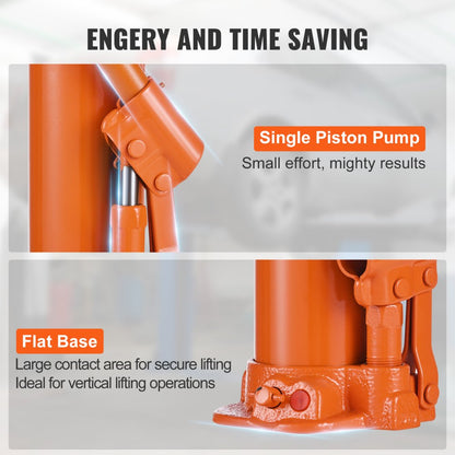 QJD-CB040B-00 - 4-Ton Hydraulic Long Ram Jack for Heavy Lifting