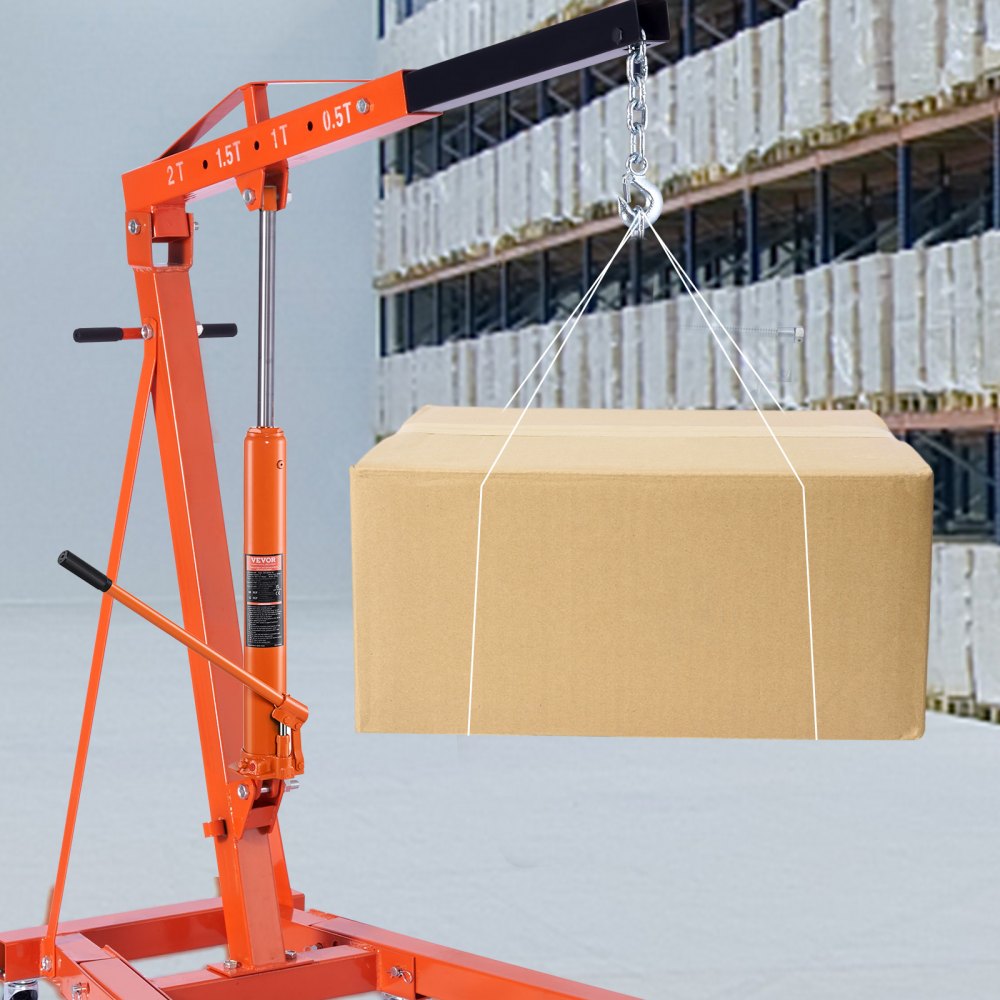 QJD-CB030A-00 - 3-Ton Hydraulic Long Ram Jack for Engine Hoists