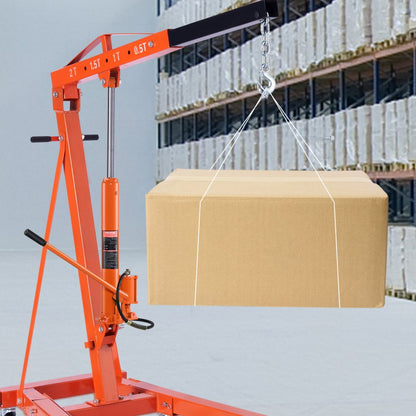 QJD-QDCB080A-00 - 8-Ton Hydraulic Long Ram Jack, 26"-46.1" Height Range