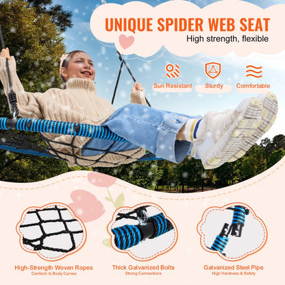 YXS-BN01 - 40" Spider Web Saucer Swing for Kids & Adults