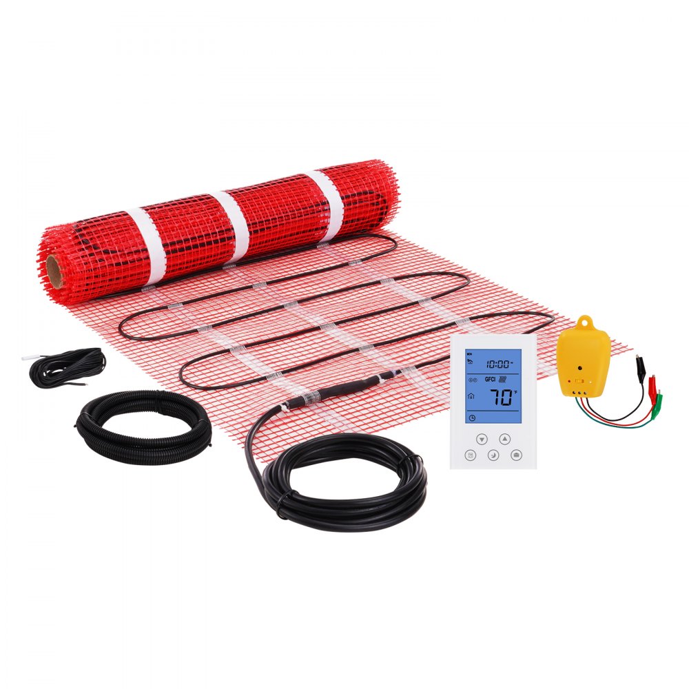 SHHM-12-20 - 20 Sq. Ft Electric Floor Heating Mat with Thermostat