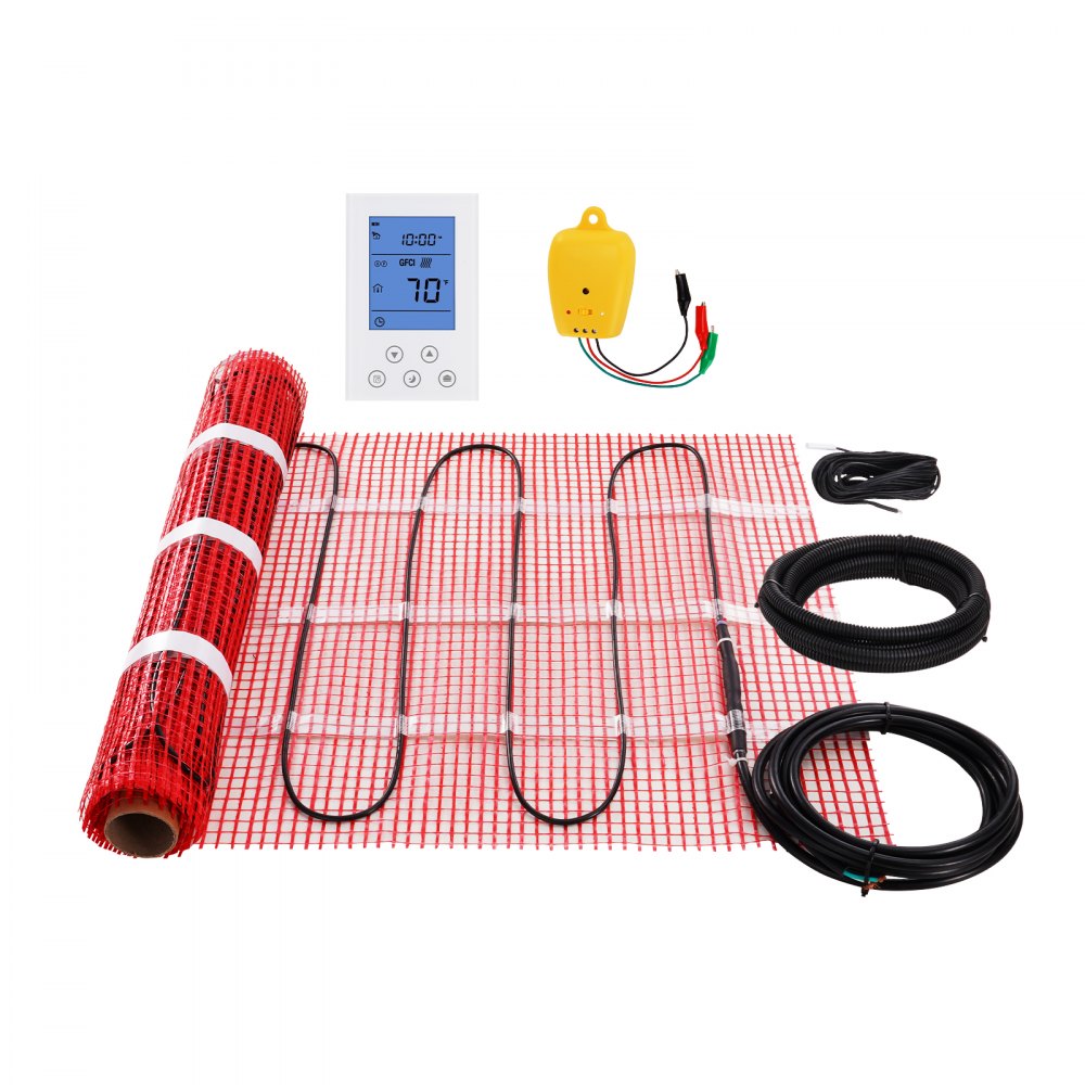 SHHM-12-10 - VEVOR 10 Sq.ft Floor Heating Mat with Programmable Thermostat