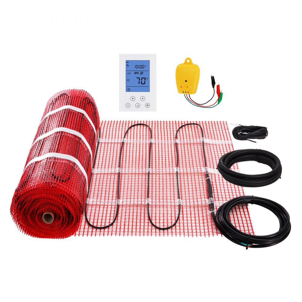 SHHM-12-100 - VEVOR 100 Sq. ft Floor Heating Mat with Digital Thermostat