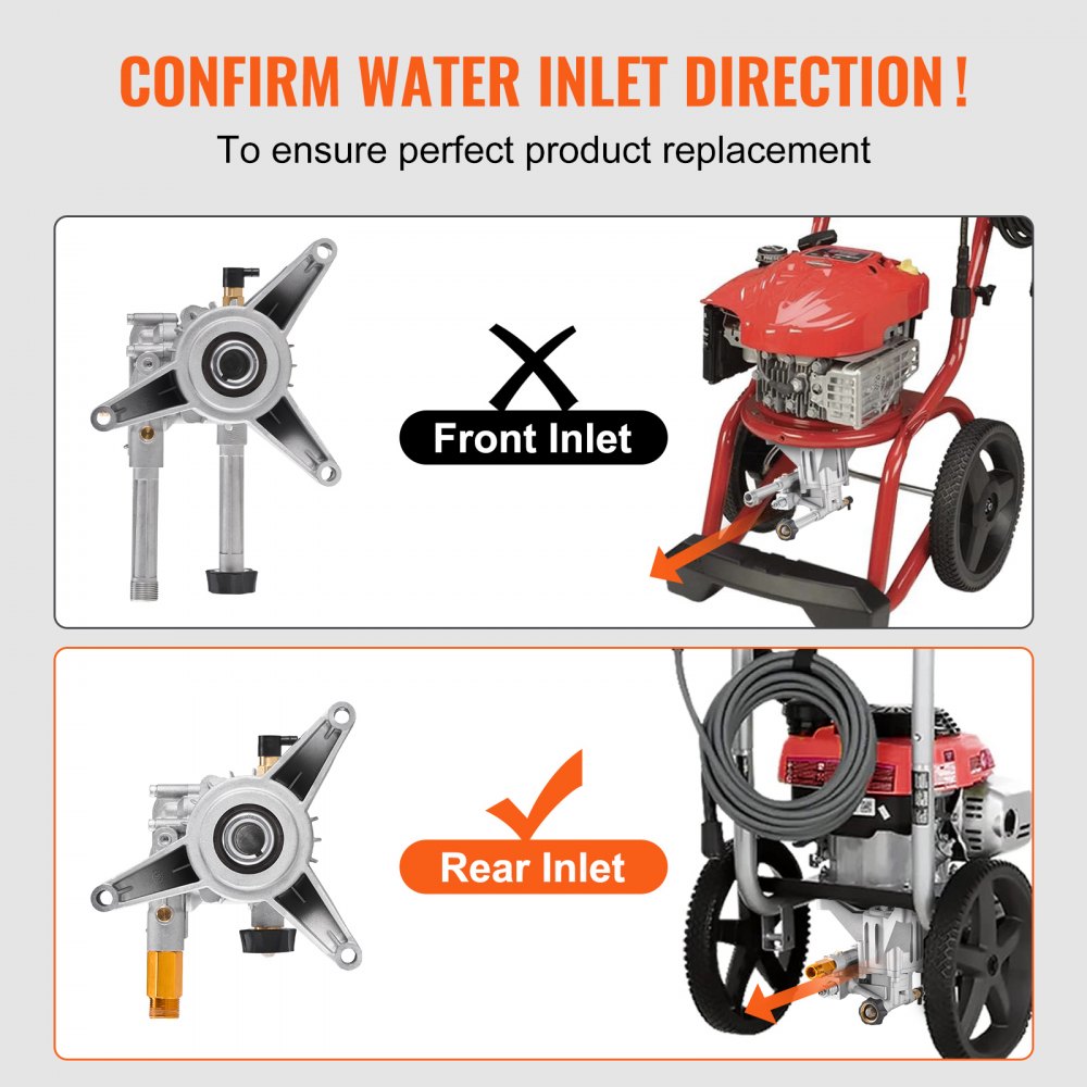 QXB-3 - 3300 PSI Vertical Pressure Washer Pump with 7/8" Shaft
