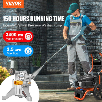 KXD1810G - 3400 PSI VEVOR Pressure Washer Pump for Effective Cleaning