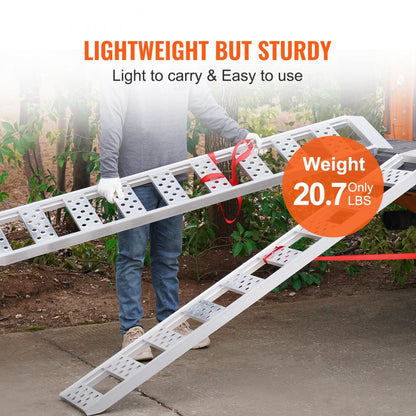 ATV-020-2 - Durable 78"L Aluminum Ramp for 1250lbs Load Capacity