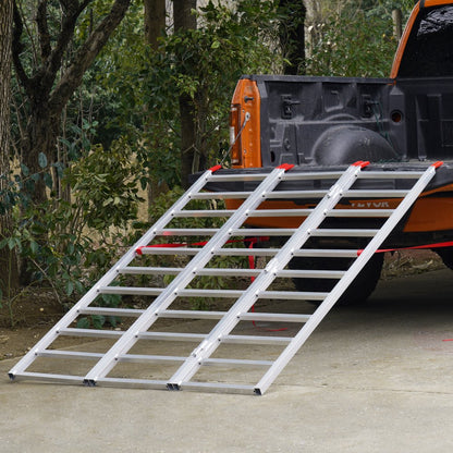 ATV-006B8-1 - 1500 lbs Tri-Fold Aluminum Ramp for ATVs and Motorcycles