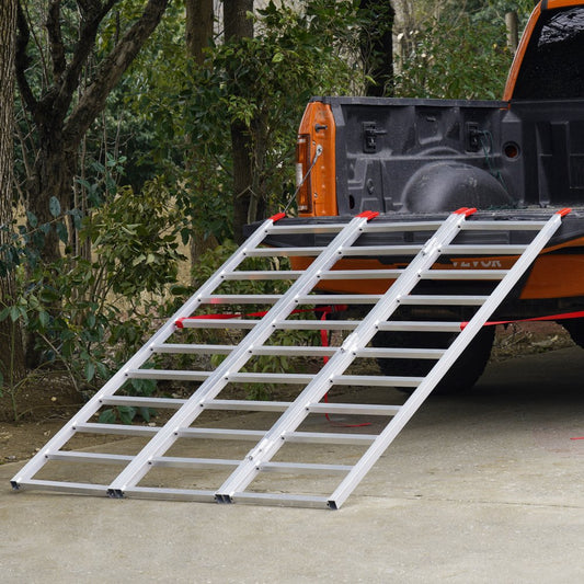 ATV-006B8-1 - 1500 lbs Tri-Fold Aluminum Ramp for ATVs and Motorcycles