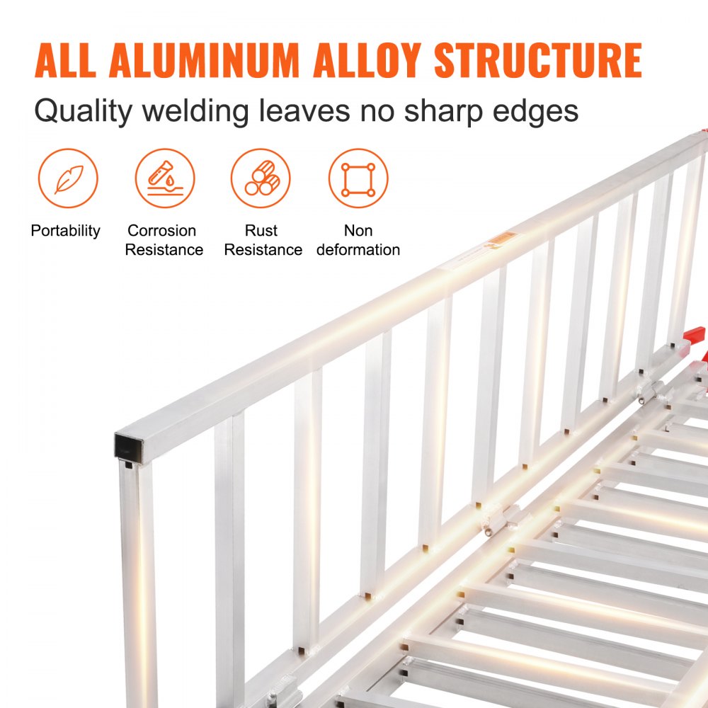 ATV-006B8-1 - 54" Wide Aluminum Tri-Fold Ramp for Easy Loading