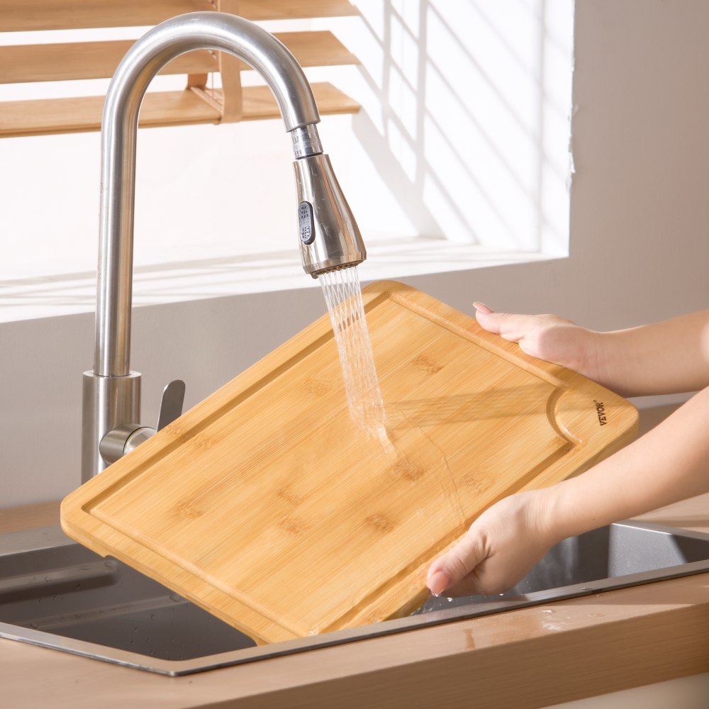 BCB008 - Set of 3 Durable Bamboo Cutting Boards with Juice Groove