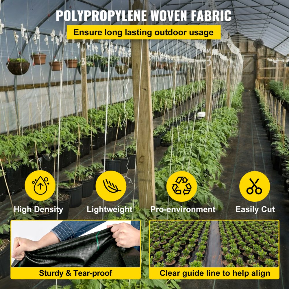 010116601479 - 3FT x 300FT Premium Heavy Duty Weed Barrier Fabric