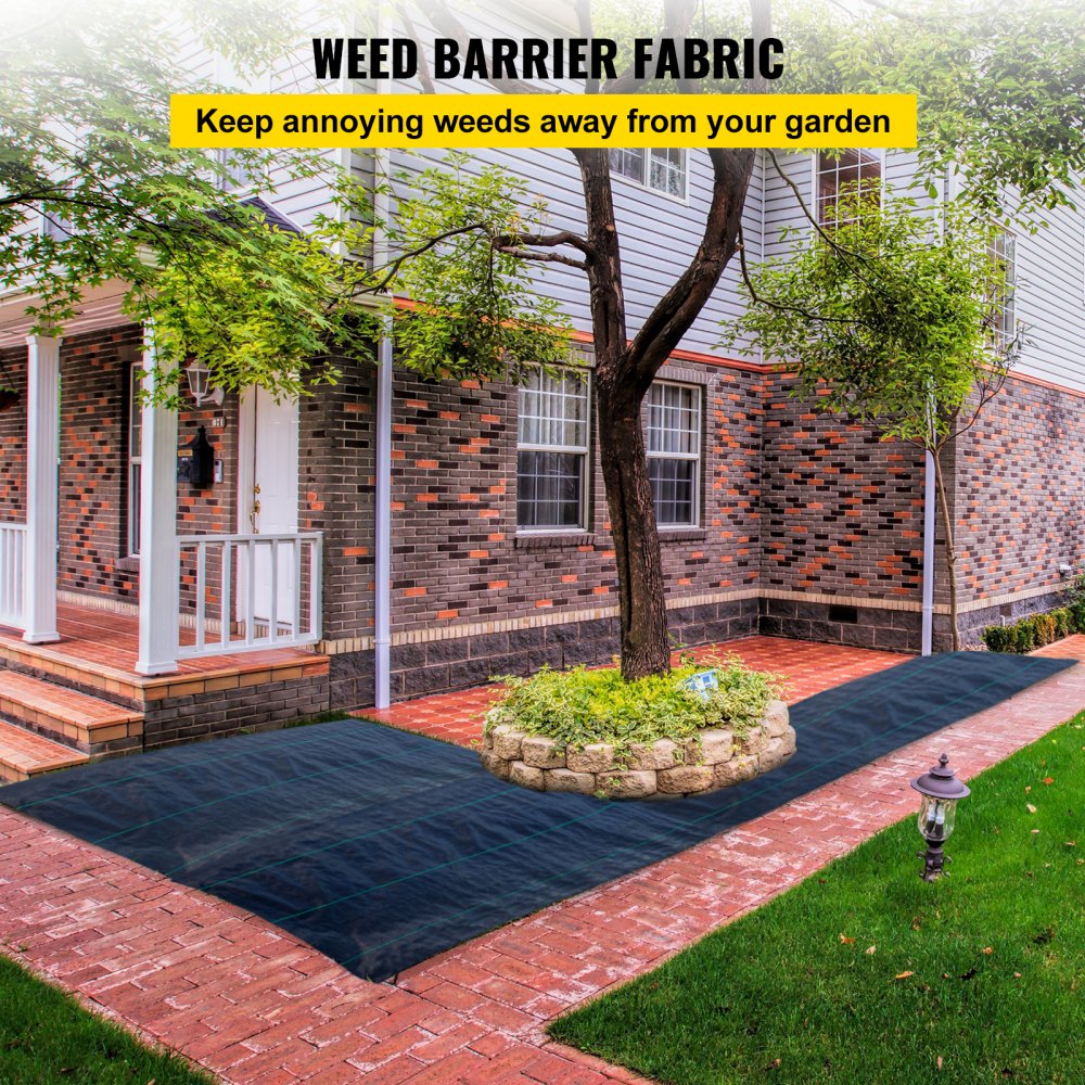 010784529266 - 6.5x300FT Premium Weed Barrier Fabric for Effective Plant Support