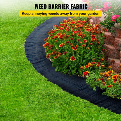 010885878485 - 6x300ft Durable Weed Barrier Fabric for Effective Plant Protection
