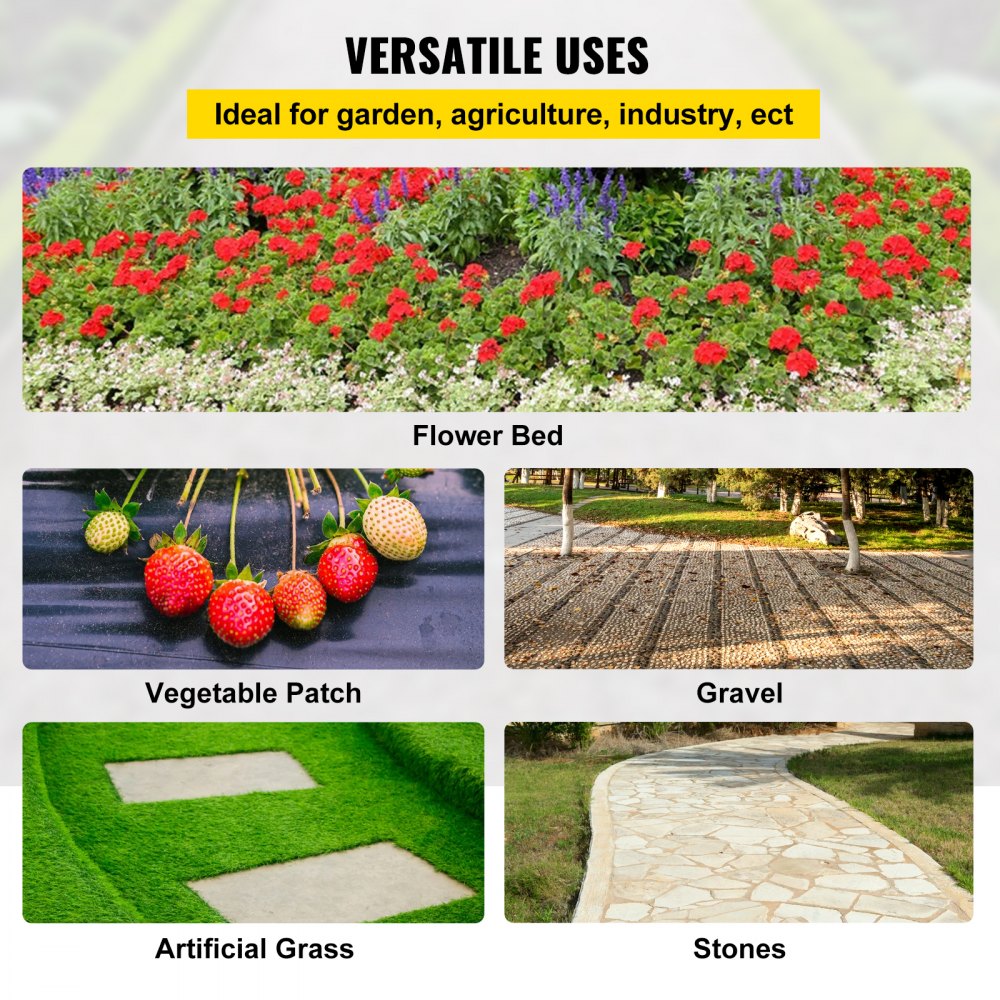 010291144664 - 6FT Durable Weed Barrier Fabric for Gardening & Landscaping