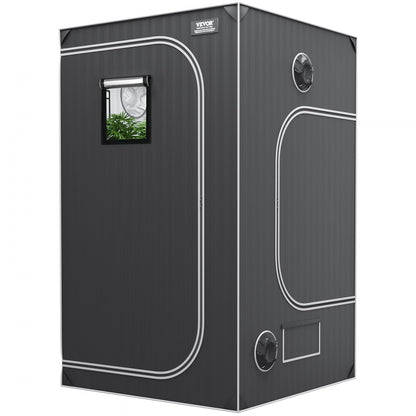 GT2000D48 - VEVOR 4x4 Indoor Grow Tent, 48"x48"x80", Sturdy Steel Frame