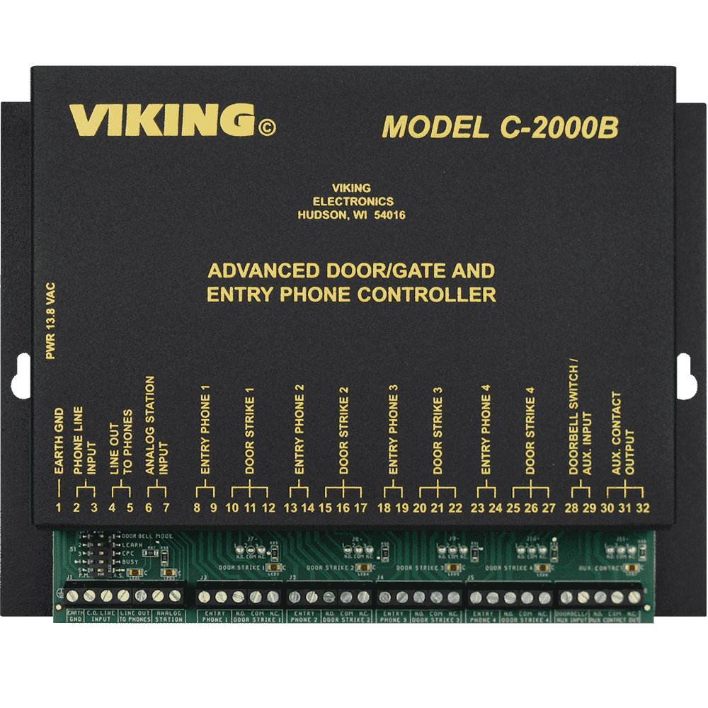 C-2000B - 4-Line Entry Phone Controller with Caller ID Functionality