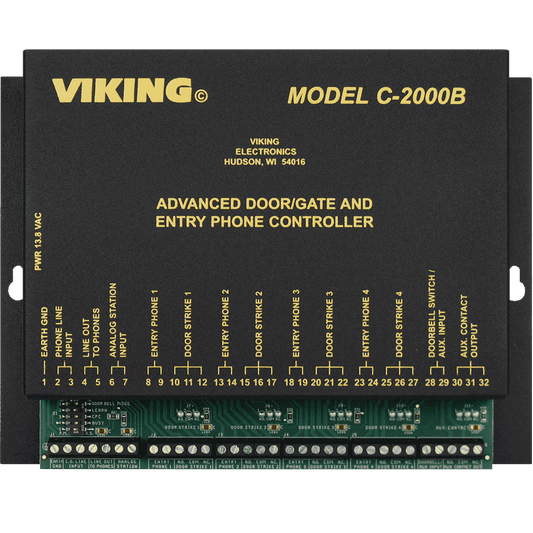 C-2000B - 4-Line Entry Phone Controller with Caller ID Functionality