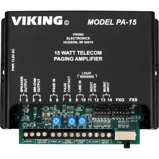 PA-15 - 15 Watt Loud Ringer & Paging Amplifier