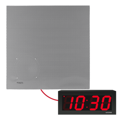 VIP-4122-D44-IC - 2' x 2' Ceiling Speaker & Digital Clock Kit