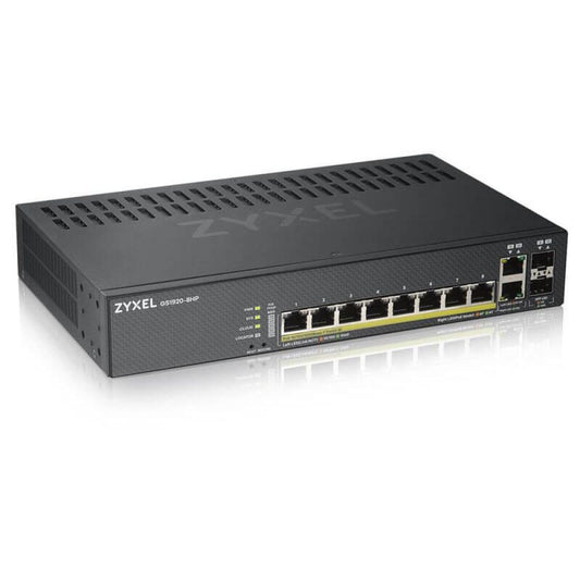 GS1920-8HPV2 - 8-Port PoE+ Managed Switch with Cloud Control and 130W Power