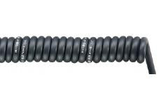  Lapp 70002758 16 AWG 5Conductor OLFLEX Spiral H07BQ-F Black Retractable Cable