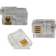 Vertical Cable 009-007/64R-100 Cat 3 RJ11 Modular 6P 4C 50 Micro-inches Gold Plated (Pack of 100)