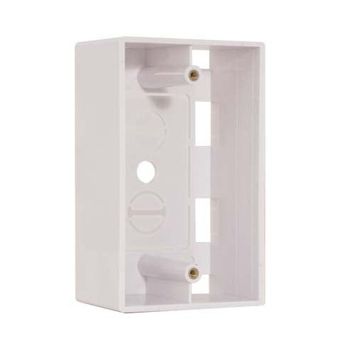 Vertical Cable 022-117WH/D Single Gang Surface Mount Junction Box White (Pack of 250)