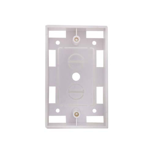 Vertical Cable 022-118WH 1-Gang Wall Plate Surface Mount Junction Box White (Pack of 25)