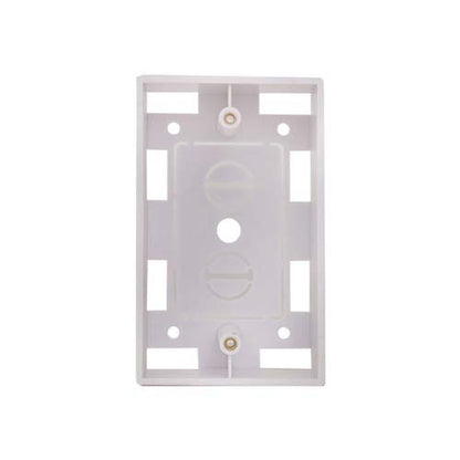 Vertical Cable 022-118WH 1-Gang Wall Plate Surface Mount Junction Box White (Pack of 25)