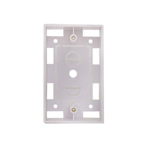 Vertical Cable 022-118WH 1-Gang Wall Plate Surface Mount Junction Box White (Pack of 25)