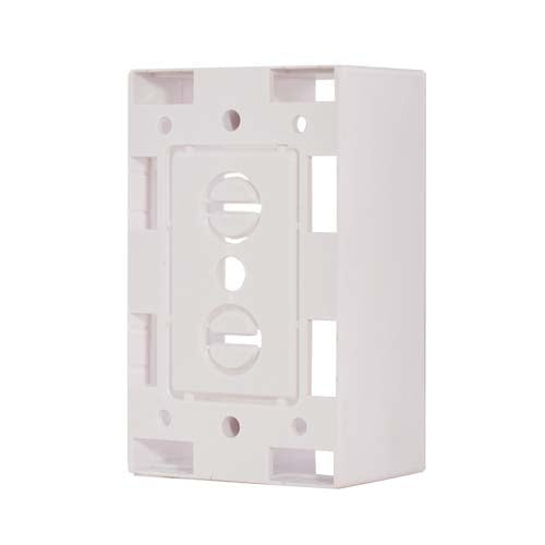 Vertical Cable 022-118WH 1-Gang Wall Plate Surface Mount Junction Box White (Pack of 100)