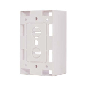 Vertical Cable 022-118WH 1-Gang Wall Plate Surface Mount Junction Box White (Pack of 25)