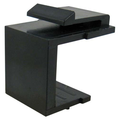 Vertical Cable 037-328BK Blank Keystone Insert Black (Pack of 100)