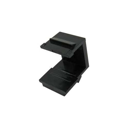 Vertical Cable 037-328BK Blank Keystone Insert Black