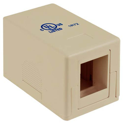 Vertical Cable 039-357IV 1-Port Surface Mount Box No Jack Ivory (Pack of 50)
