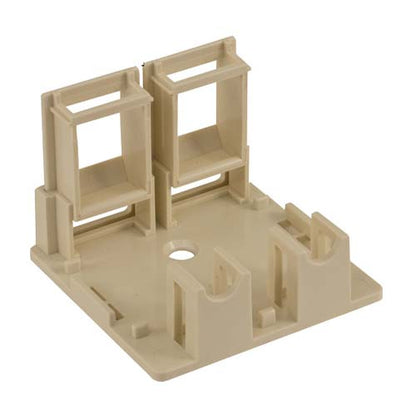 Vertical Cable 039-360IV 2 Port Surface Mount Box No Jack Ivory (Pack of 50)