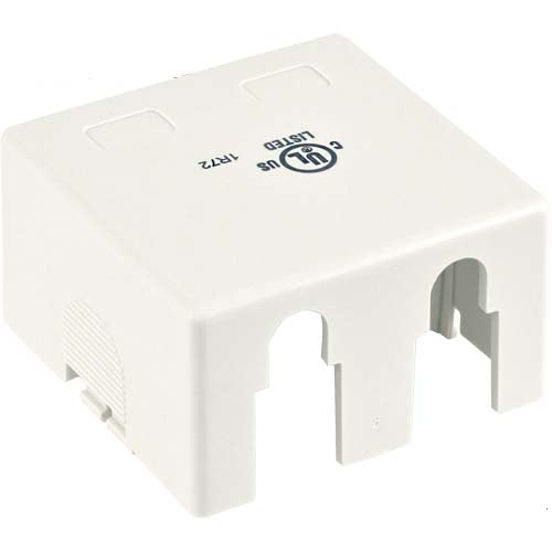 Vertical Cable 039-361WH 2-Port Surface Mount Box No Jack White (Pack of 50)