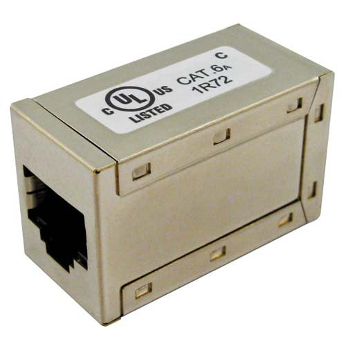 Vertical Cable 040-370/C6A/S CAT6A Inline Coupler Shielded UL Listed (Pack of 50)