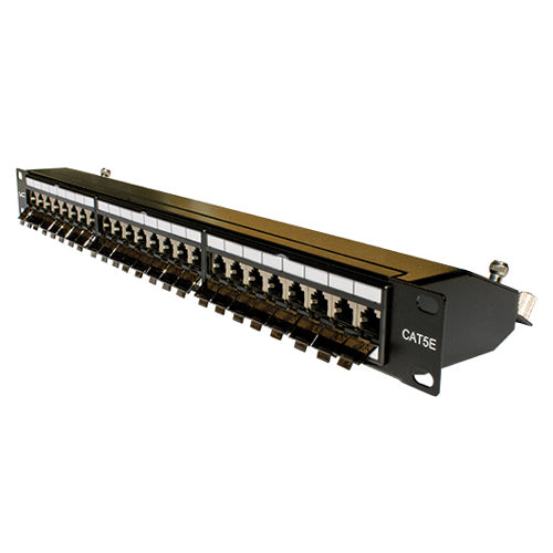 Vertical Cable 041-372/S/24 CAT5E Shielded 24 Port Krone Type Patch Panel 1U