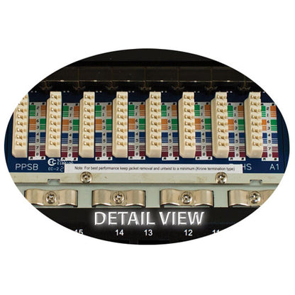 Vertical Cable 041-372/S/24 CAT5E Shielded 24 Port Krone Type Patch Panel 1U