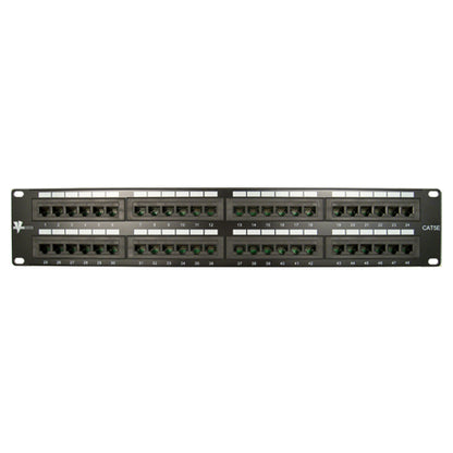 Vertical Cable 041-373/48 CAT5E 48 Port 19" Horizontal Rackmount 2U Patch Panel