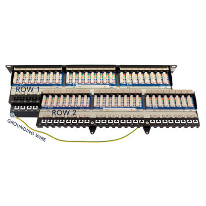 Vertical Cable 041-373/S/48 CAT5E Shielded 48 Port Krone Type 2U Patch Panel
