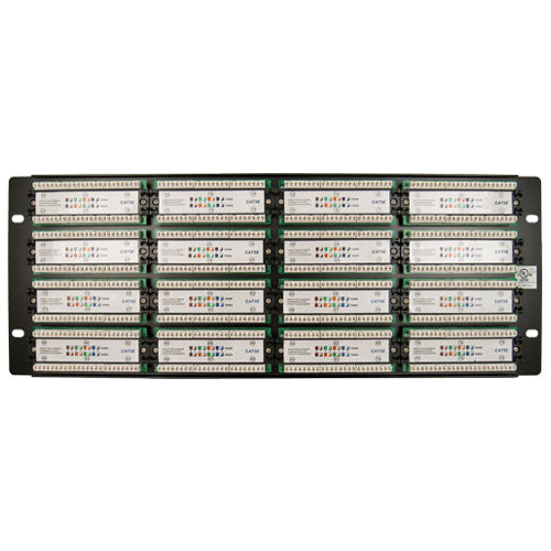 Vertical Cable 041-375/96 CAT5E 96 Port 19" Horizontal Rackmount 4U Patch Panel