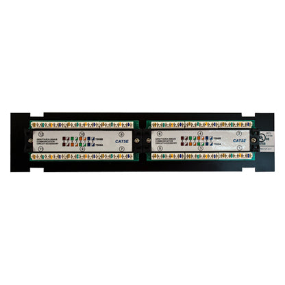 Vertical Cable 042-2134 CAT6 12 Port-Mini Patch Panel 1U with Mounting Bracket