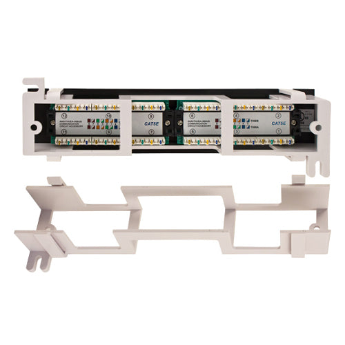 Vertical Cable 042-2134 CAT6 12 Port-Mini Patch Panel 1U with Mounting Bracket