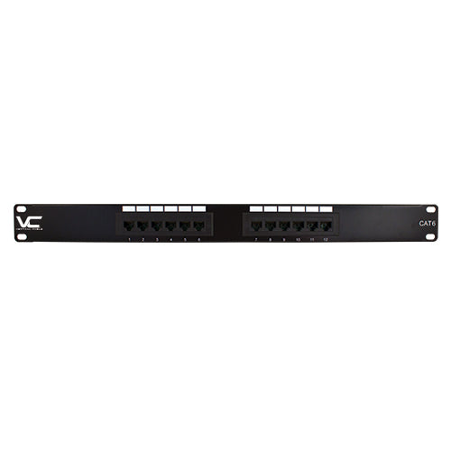 Vertical Cable 042-376/12 CAT6 12 Port Patch Panel 1U