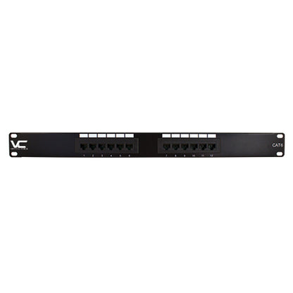 Vertical Cable 042-376/12 CAT6 12 Port Patch Panel 1U